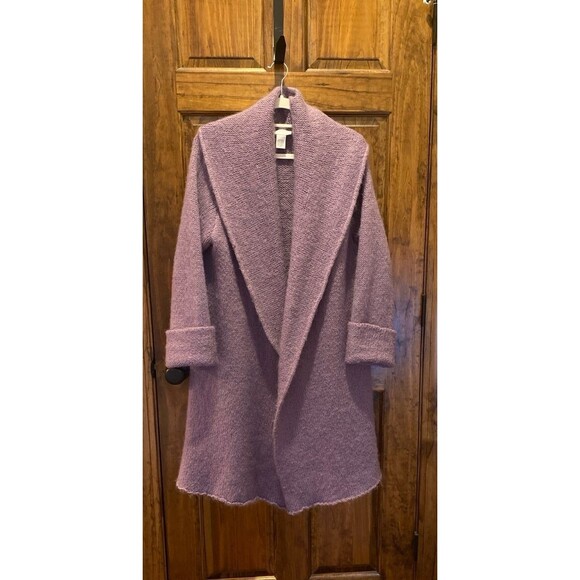 Soft Surroundings Telluride Lavender Sweater Women's Long Cardigan Size XL - Picture 4 of 12